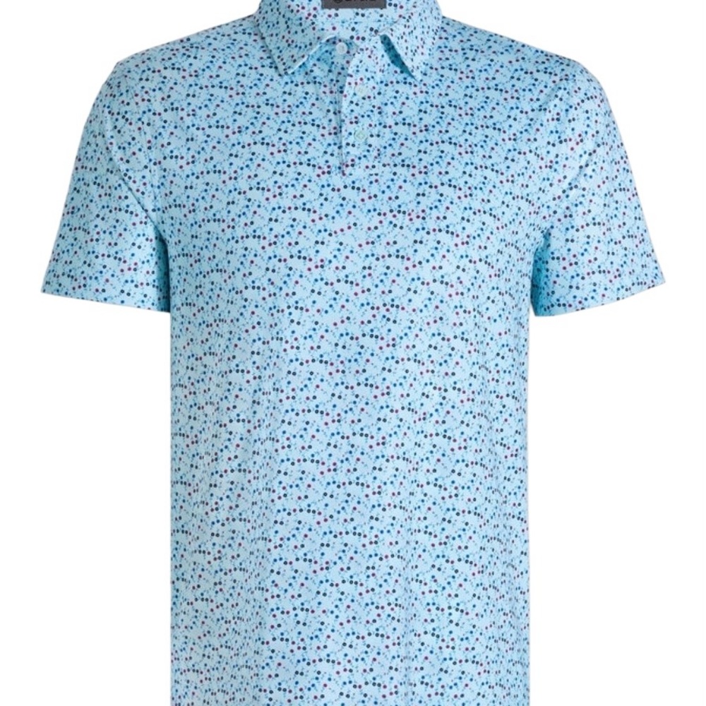 G/FORE MEN’S AYE POPPY TECH JERSEY POLO SIZE LARGE NWT